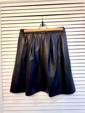 NWOT - Eileen Fisher - Lamb Leather Skirt - M / L